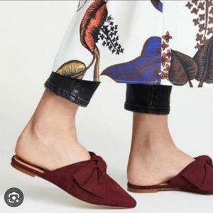 Madewell The Remi Bow Mule Flat Size 7